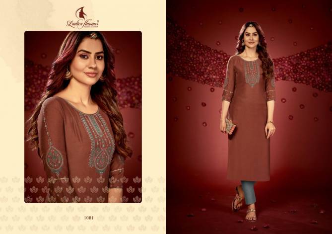 Ladies Flavour Ragini Ethnic Wear Latest Designer Stylish Kurti Collection